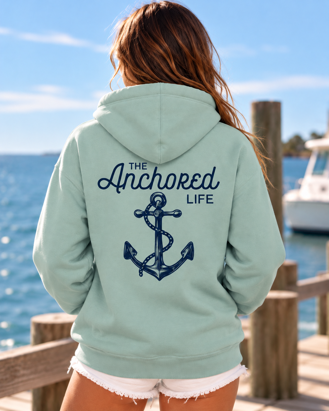 Soft Sage - Women's Anchor Hoodie