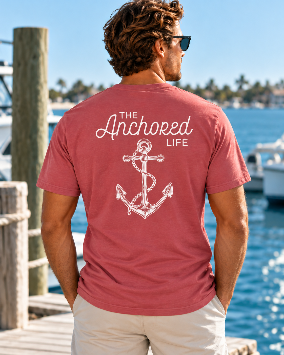 Pink  - Men's Everyday Anchor Tee