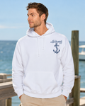 White - Men's Anchor Hoodie